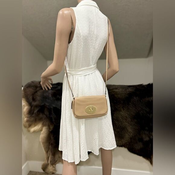 New Coach Leather Foldover Clutch & Pebble leather Crossbody - Picture 5 of 16